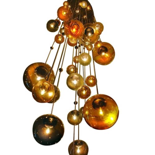 KA1808 CIRQUE | Chandeliers by alanmizrahilighting | New York in New York. Item composed of bronze and glass