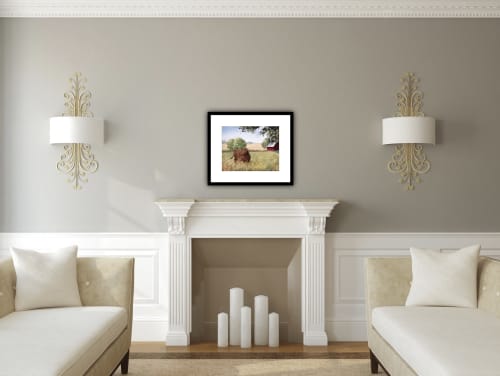 Brown Cow | Prints by Maurice Dionne FINEART. Item made of paper