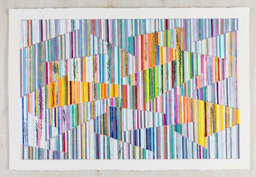 Colorful painting for Miami home | Mixed Media by Johanna Boccardo. Item composed of canvas