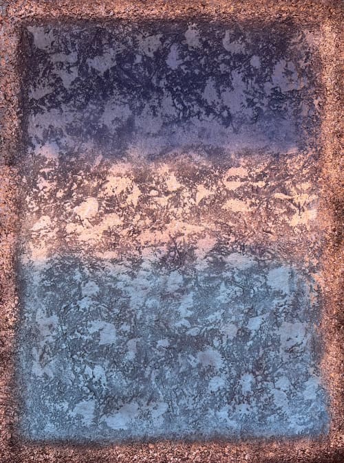 'Azure + Alloy' | Paintings by Christina Twomey Art + Design. Item made of canvas works with minimalism & contemporary style