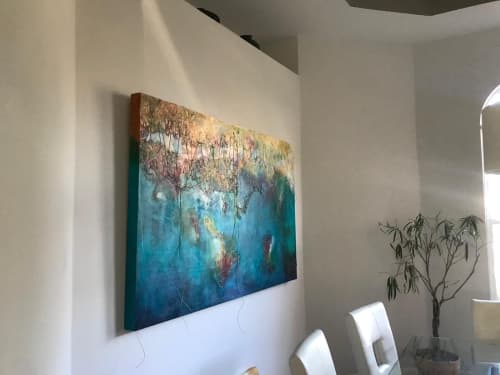 I can go Through | Oil And Acrylic Painting in Paintings by Lifrancis Rojas. Item composed of wood & synthetic