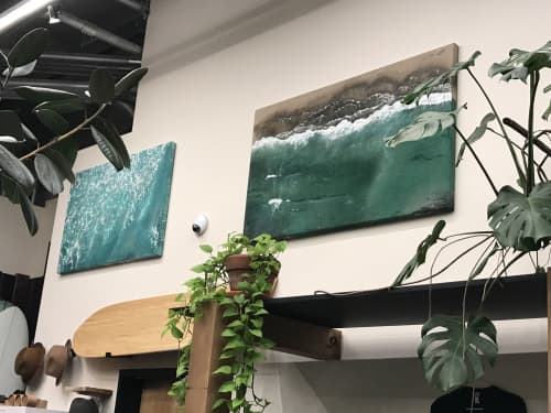 Reclaimed | Oil And Acrylic Painting in Paintings by Amanda Szopinski | Cosube in Portland. Item made of linen & synthetic