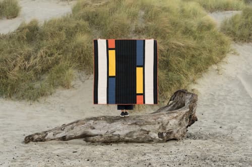 Canal Quilt | Linens & Bedding by Vacilando Studios. Item composed of cotton