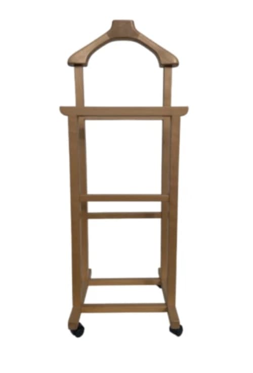 Servo Muto Valet Stand | Wardrobe in Storage by Aqoi Studio. Item composed of oak wood & leather compatible with minimalism and mid century modern style