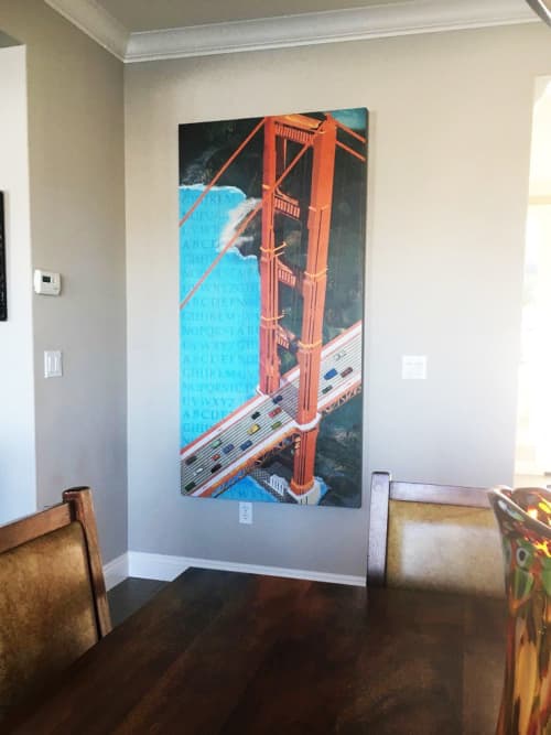Light Traffic | Mixed Media by Kerri Warner. Item composed of wood