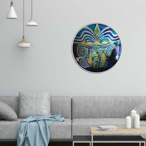 Convex Tangaroa Tiki #6 | Mixed Media by Frederick Worrell Art and Design. Item composed of glass and synthetic