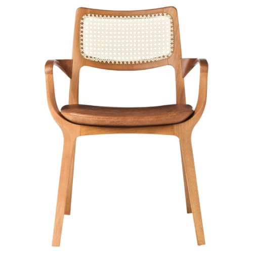 PostModern Style Aurora Chair in Sculpted Solid Wood by SIMONINI