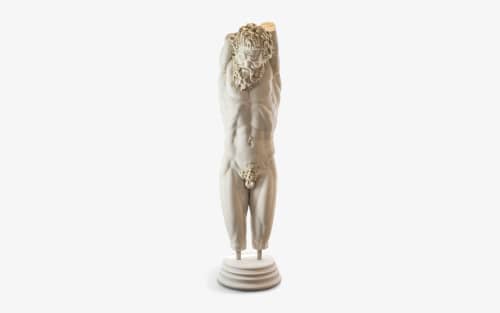 Marsias | Public Sculptures by LAGU. Item composed of marble