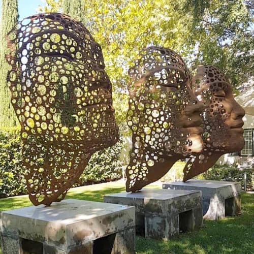 Stream of Consciousness | Public Sculptures by Anton Smit | Grande Provence Heritage Wine Estate in Franschhoek. Item composed of metal