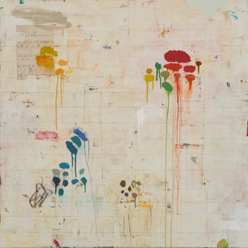And the Band Played On 48"x48" | Oil And Acrylic Painting in Paintings by Bibby Gignilliat. Item composed of canvas