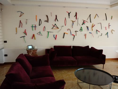 ALFABETO ARCAICO | Wall Sculpture in Wall Hangings by CARMINE REZZUTI