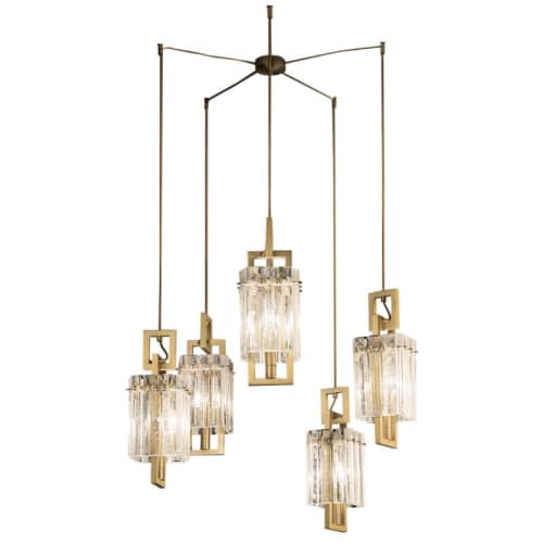 IQ2080 CREK SUSPENSION | Chandeliers by alanmizrahilighting | New York in New York. Item composed of glass