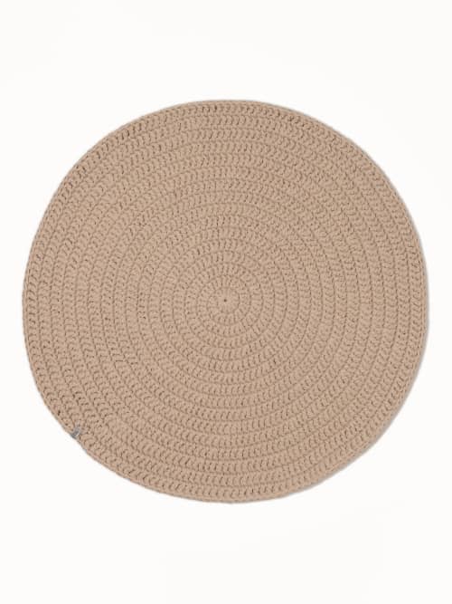 Round area rug | Rugs by Anzy Home. Item made of cotton compatible with modern and scandinavian style
