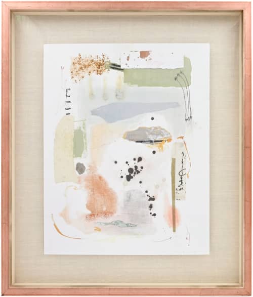 Remnants V | Mixed Media in Paintings by El Løvaas. Item composed of canvas in minimalism style
