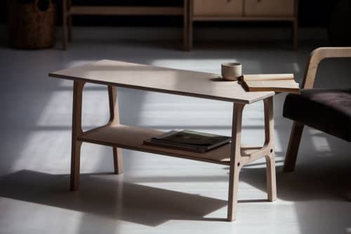 Coffee table (long) | Tables by Plywood Project. Item composed of wood in minimalism or mid century modern style