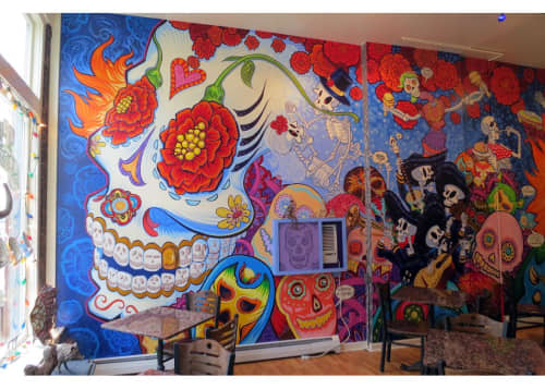 Wall mural | Murals by Rick Price | Tito Santana Taqueria in Beacon