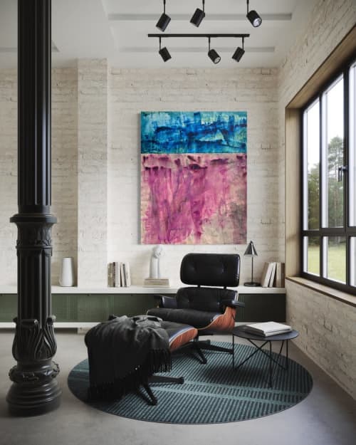 Forever Student | Collage in Paintings by Lizzie DiSilvestro. Item composed of canvas in contemporary or modern style