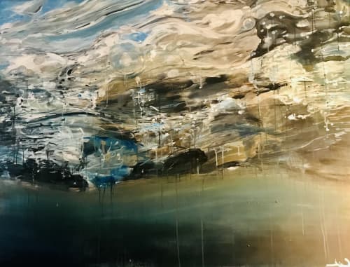 Break | Prints in Paintings by Jaimee Newman. Item composed of paper in boho or contemporary style