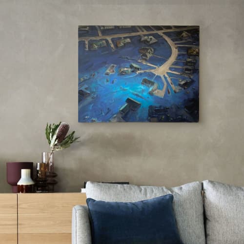 "Ghostland" ~ Painting | Oil And Acrylic Painting in Paintings by Michael Kerbow. Item composed of canvas in contemporary style
