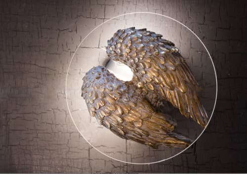 "Angel's Retreat" | Sconces by F+M FOS - Anna Maria Fragiskos Bitros. Item composed of aluminum and synthetic