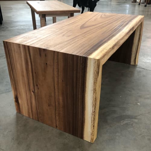 Acacia Waterfall Coffee Table | Tables by Black Rose WoodCraft. Item composed of wood