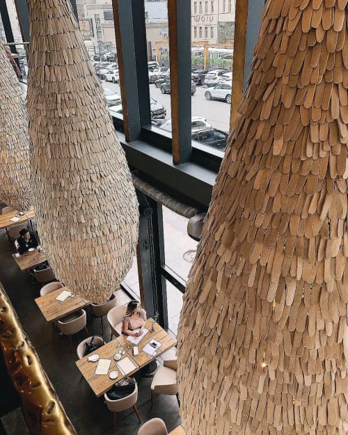 The Leaf Pods | Chandeliers by Mud Studio, South Africa | ShoShop in Bila Tserkva. Item composed of stoneware