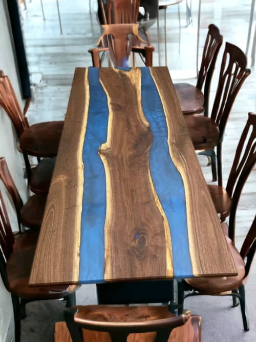 Epoxy coffee Table, Epoxy Resin Table, Epoxy Table | Dining Table in Tables by Innovative Home Decors. Item made of wood compatible with country & farmhouse and art deco style