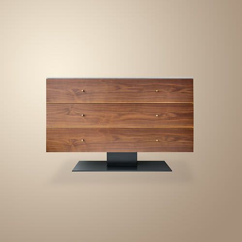 CONNERY Chest of drawers | Storage by Ivar London | Custom. Item made of oak wood with bronze works with contemporary & eclectic & maximalism style