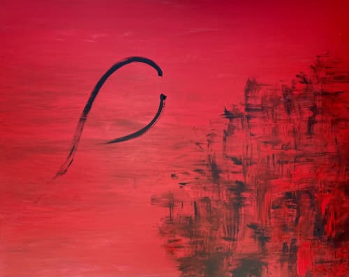 Dreams of Peace | Oil And Acrylic Painting in Paintings by Aida Murad. Item made of canvas compatible with minimalism and modern style