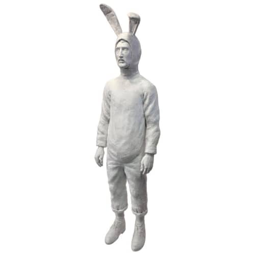 Pink Rabbit | Sculptures by MARCANTONIO. Item composed of bronze