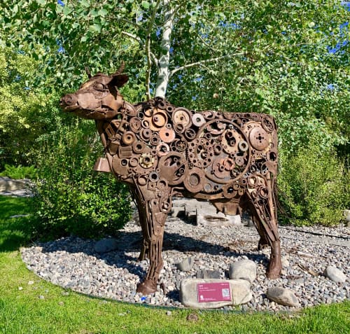 Ivy | Public Sculptures by KIRSTEN KAINZ | Bozeman Public Library in Bozeman. Item composed of steel in contemporary or eclectic & maximalism style