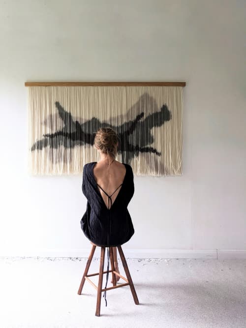 Ever After | Wall Hangings by Kat | Home Studio. Item made of oak wood with cotton works with minimalism & contemporary style