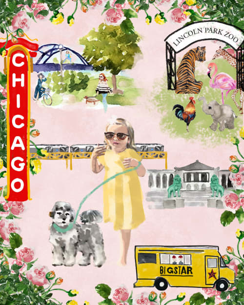 Illustrated Portrait Story | Prints by Clementine Studio. Item made of paper