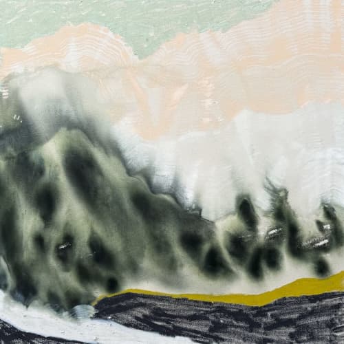 Summer Storm Series No. 8 | Oil And Acrylic Painting in Paintings by Beth Winterburn. Item made of canvas works with contemporary style