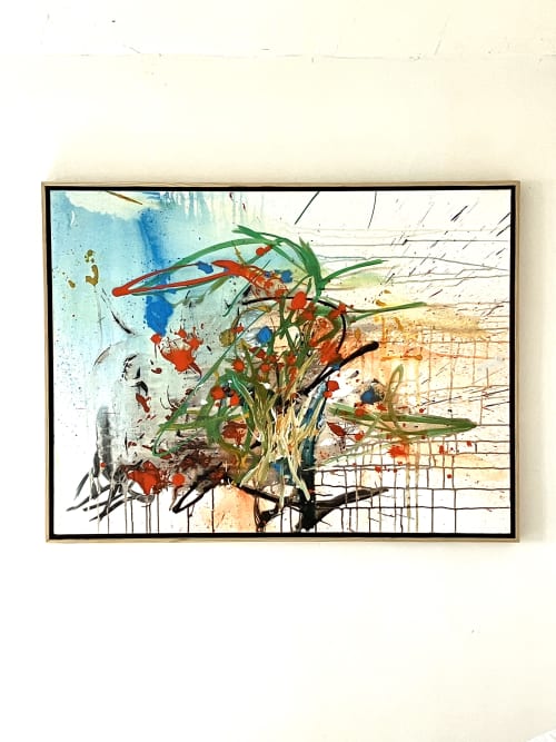 Lakeside Bouquet | Prints in Paintings by Edward Wilcox. Item made of wood & canvas