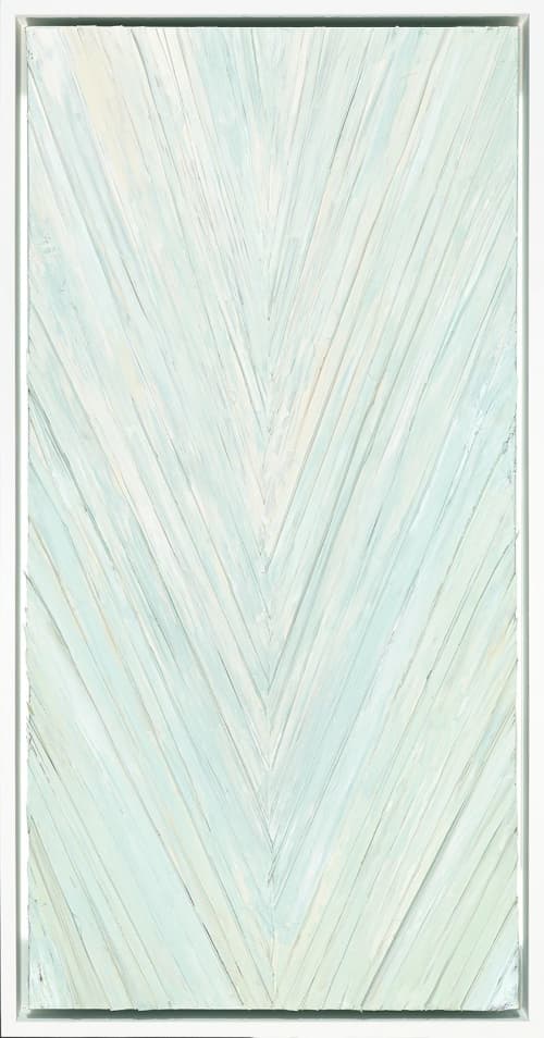 "Palmetto" - Mixed Media Textured Art - Commission | Paintings by Kelly Hanna Studio. Item made of canvas with fiber works with boho & minimalism style