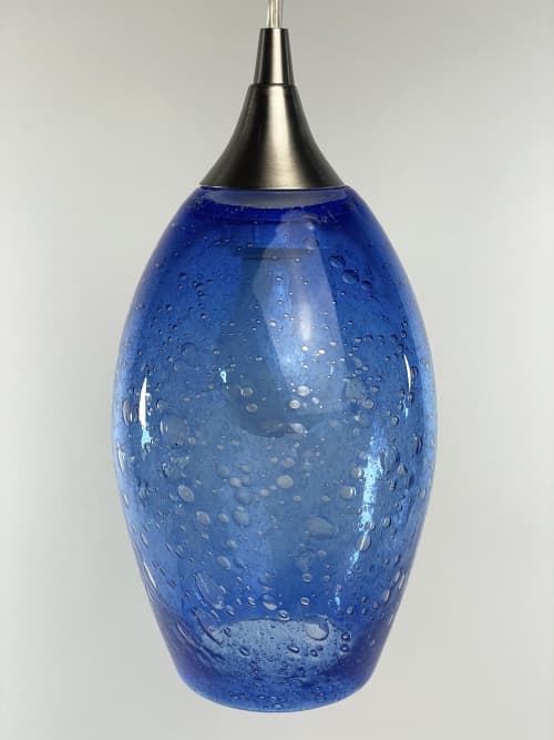 Sea Bubble Pendant | Pendants by Anchor Bend Glassworks. Item made of steel & glass