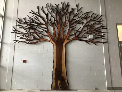 Donar Tree | Wall Sculpture in Wall Hangings by Christian Toth Art | Guysborough Option-Adaptive in Guysborough. Item made of wood