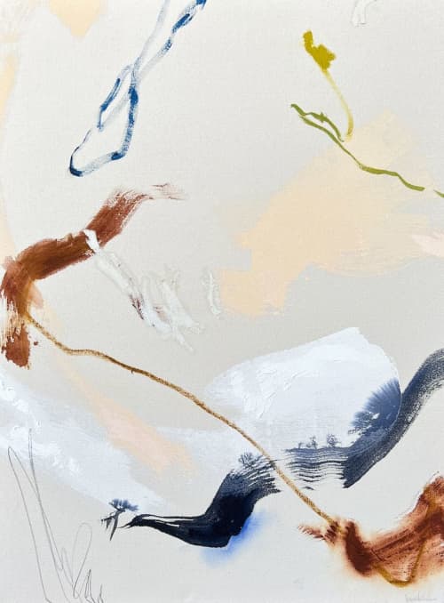 Interwoven Collection No. 8 | Diptych | Mixed Media in Paintings by Beth Winterburn. Item composed of canvas in boho or contemporary style