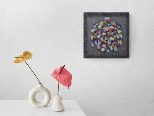 Petals | Tapestry in Wall Hangings by Morgan Hale. Item composed of linen in mid century modern or contemporary style