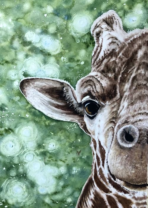 Gertie | Watercolor Painting in Paintings by Maurice Dionne FINEART