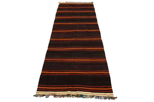 Semi Antique Multicolored Tribal 5' x 15' Kilim Persian Runn | Runner Rug in Rugs by Magic Rugs. Item composed of wool compatible with boho and country & farmhouse style
