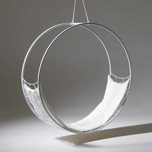 Wheel in Parts to save on Shipping Costs | Swing Chair in Chairs by Studio Stirling. Item made of steel