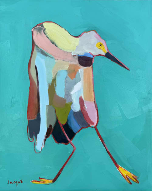 Wayne | Oil And Acrylic Painting in Paintings by Jacque Price. Item composed of canvas in boho or contemporary style