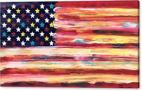 Sunrise II | Oil And Acrylic Painting in Paintings by Dutch Montana Art. Item made of canvas