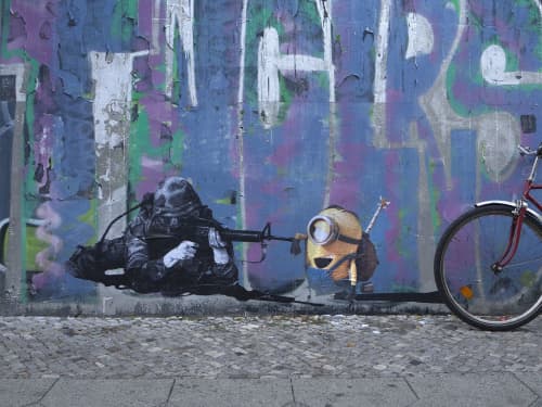 Sniper | Street Murals by Murmure Street
