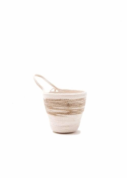 Jute Medium Planter | Vases & Vessels by MOkun | Wescover Gallery at West Coast Craft SF 2019 in San Francisco. Item composed of cotton and fiber