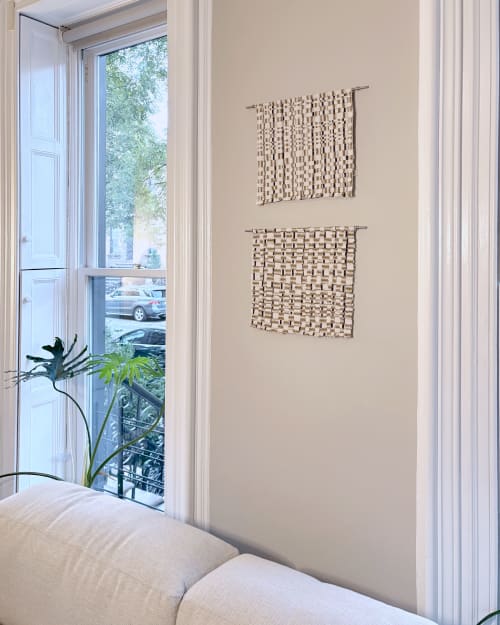 Snyder Stripe Weave 1 | Tapestry in Wall Hangings by Kindred Matter. Item in minimalism or mid century modern style