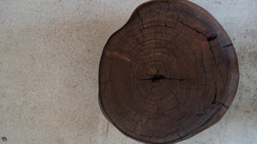 Walnut Blok | Stool in Chairs by Simon Silver Designs. Item composed of walnut in minimalism or modern style