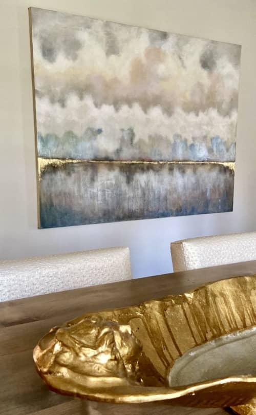 Blush Sky | Mixed Media in Paintings by Lori Sperier Art. Item composed of canvas compatible with contemporary and traditional style